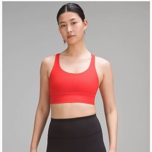 lululemon Energy Longline Bra
Medium Support, B–D Cups Red size 10